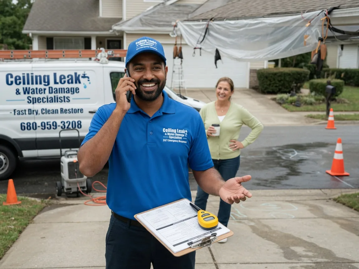 Ceiling Leak Cleanup Pleasant City, OH FAQs